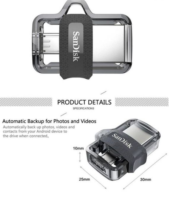 NOVA - Pen Drive Alta Velocidade, 32GB, USB/Micro