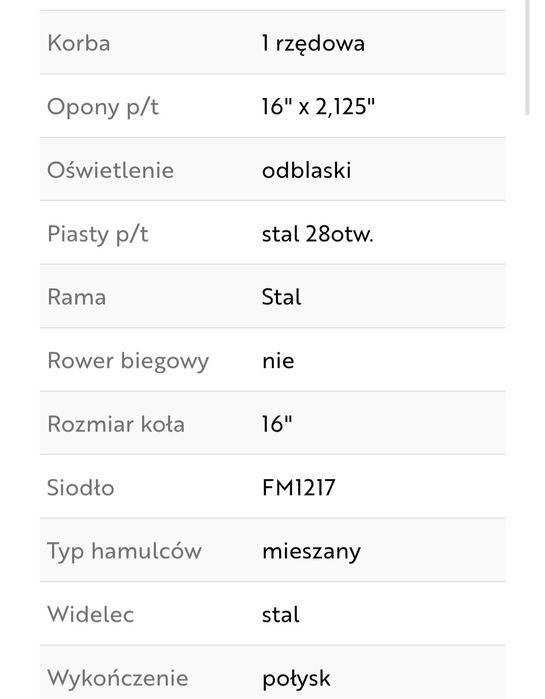 Rower dziecięcy Le Grand Gilbert 16 cali