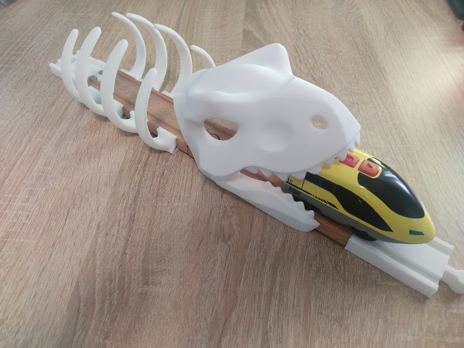 Тунель "T-rex" для дерев'яної залізниці Brio, Play Tive, Ikea.