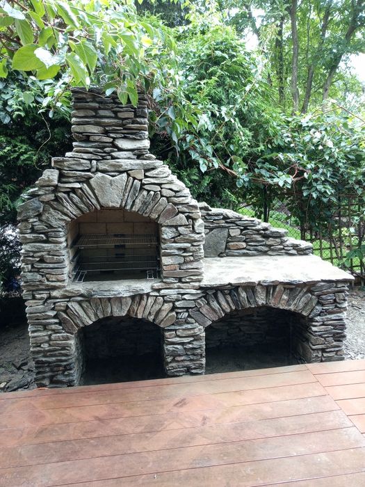 Kominek-Grill  ,wędzarnia ,kamień naturalny,łupek