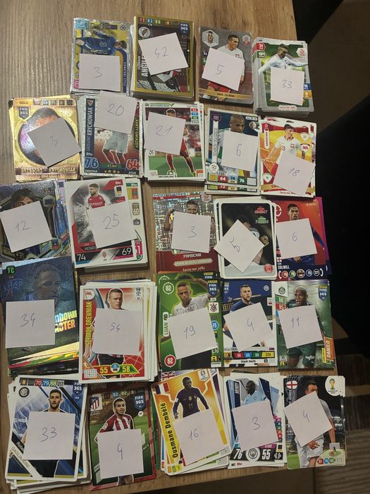 Karty pilkarskie karty kolekcjonerskie panini