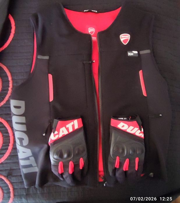 Ducati Colete Airbag+luvas