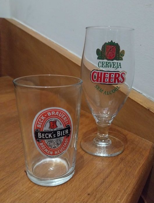 Copos de Cerveja em vidro - Colecção