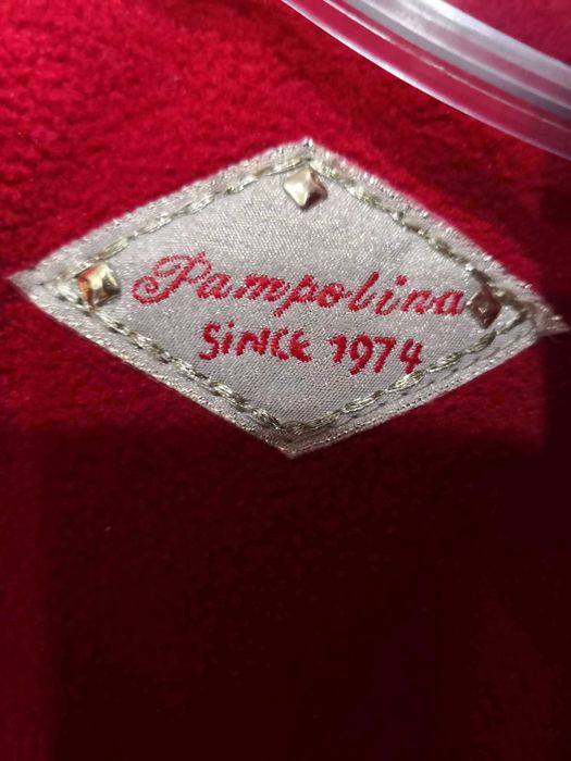 Płaszcz wełniany vintage dla dziewczynki Pampolina rozmiar 116 cm