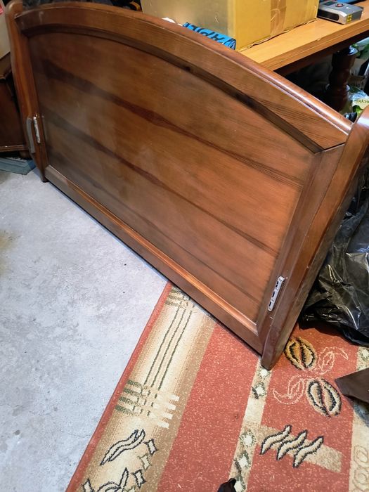 Łóżko drewniane dębowe sypialniane 140*200