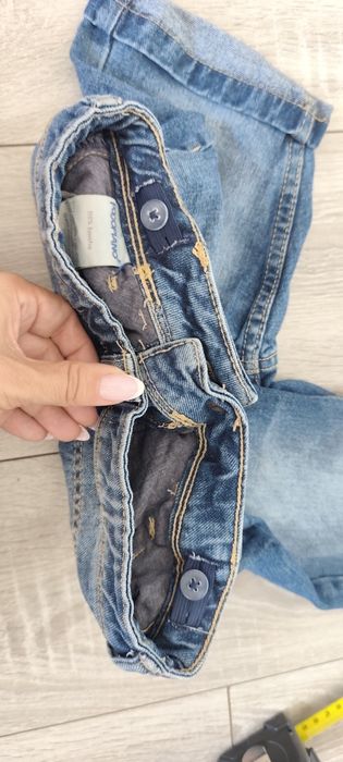 Szorty chłopięce jeansowe krótkie spodenki 128