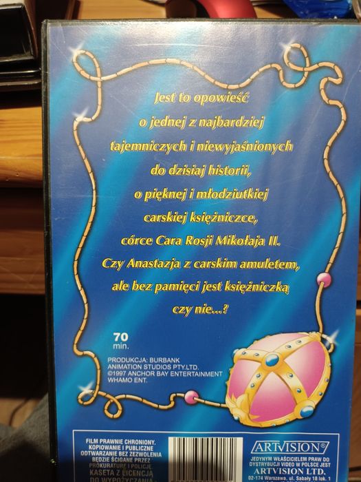 Anastazja vhs bajka
