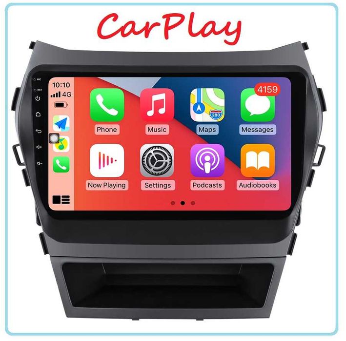 Магнітола HYUNDAI Santa Fe Android, Qled, GPS, USB, 4G, CarPlay!