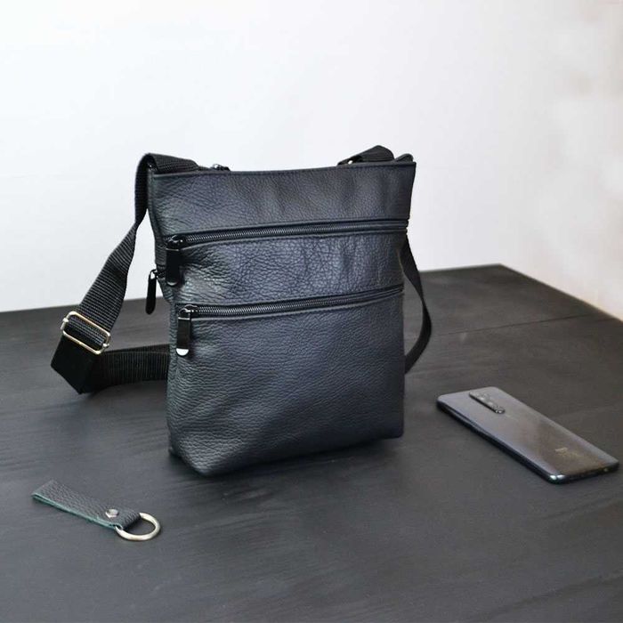 Сумка з натуральної шкіри месенджер, сумка жіноча шкіряна універсальна