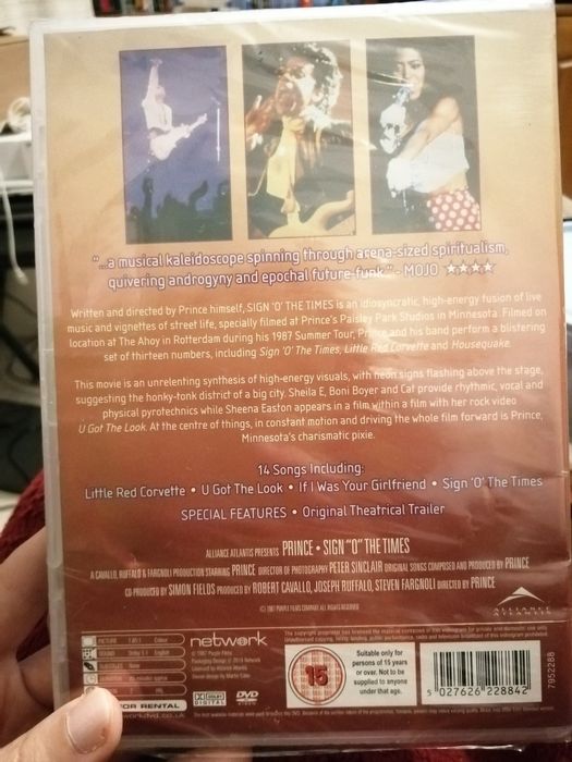 DVD Prince Sign O' The Times Live