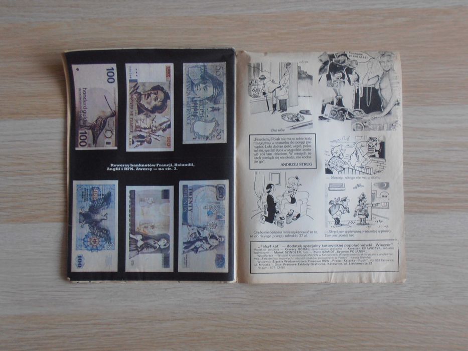 Falsyfikat - poradnik dla kupujących walutę 1990r.