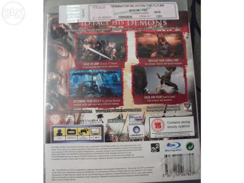 Jogo ps3 Beowulf425768577307791361