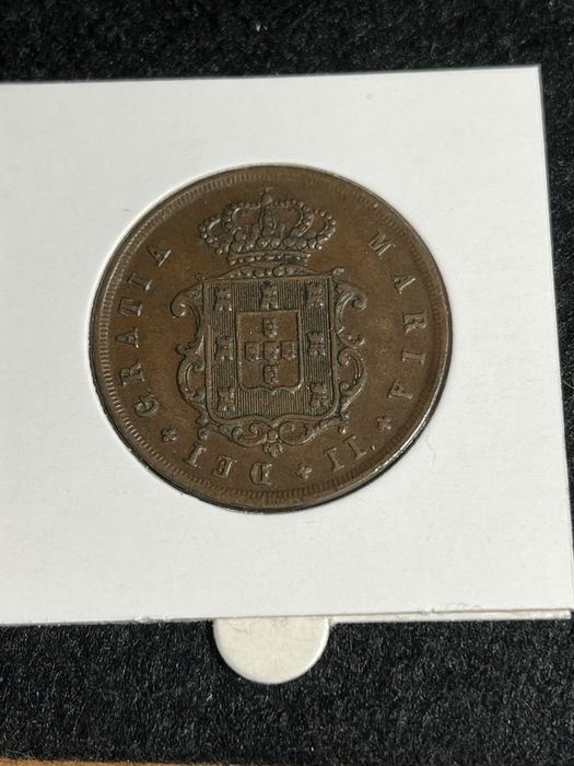 X REIS 1845 ( Cobre ) - D.Maria II