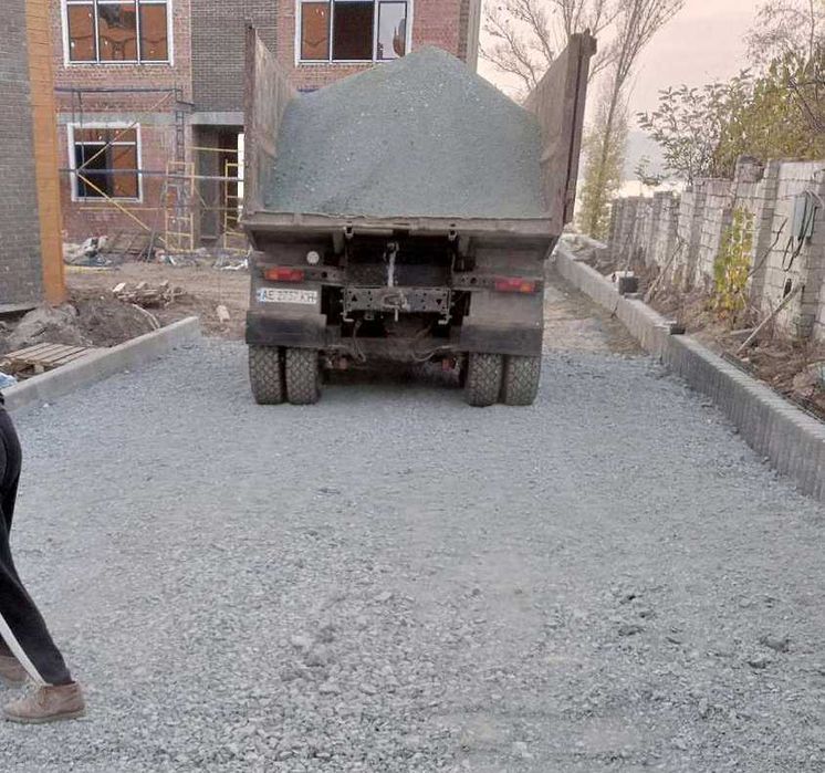 Щебень Отсев Песок ШЛАК отвальный Чернозём Вывоз мусора Днепр