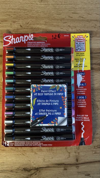 Маркери Sharpie Permanent Markers , 12 шт