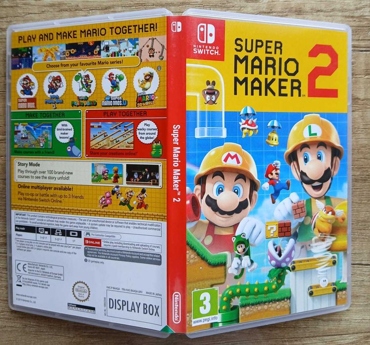 PUSTE PUDEŁKO box do Mario Maker 2 Nintendo Switch