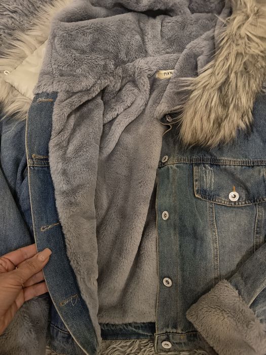 Куртка джинс на меху