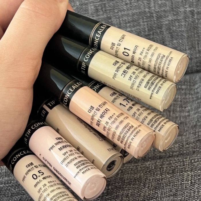 Консилер-коректор The Saem perfect tip peach beige green beige