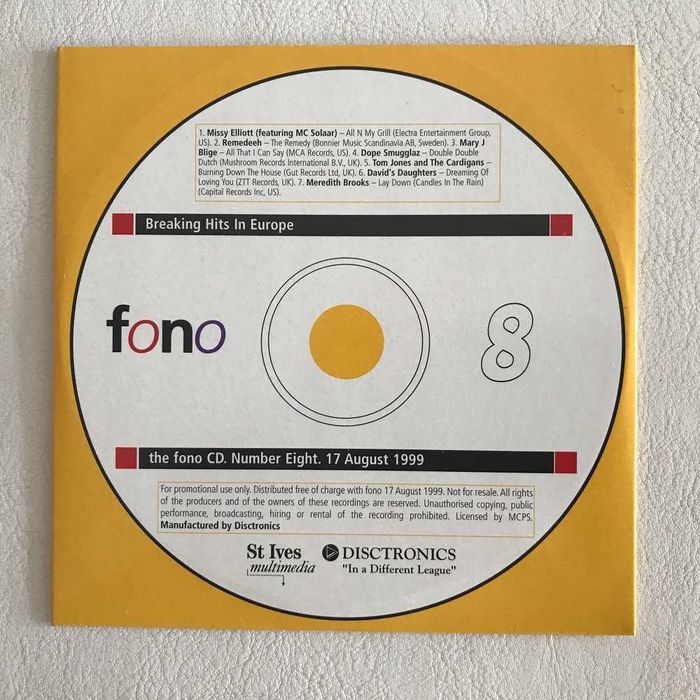 Pack discos cd Breaking Hits In Europe anos 90