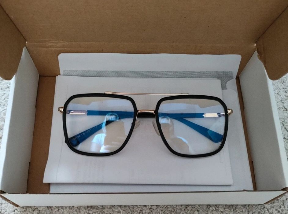 okulary zerówki  czarne