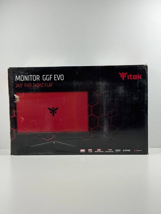 Monitor Itek GGF 24.5" (1920x1080 px, 16:9, Panel VA, 260 Hz, 1 ms, HDMI, DP, HDR, RGB, Adaptive Sync) (ITMF24V261FHD)