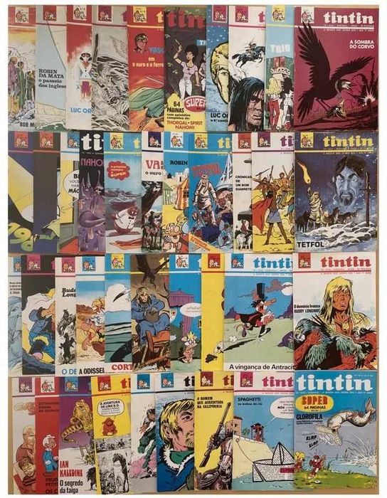 Revista Tintin - colecção completa, volumes e fascículos soltos