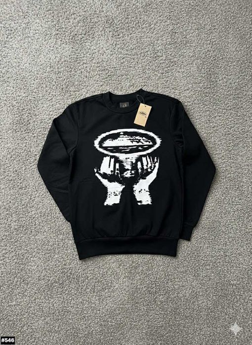 Черный • Corteiz Світшот • Кортез Hands • XS S M L XL