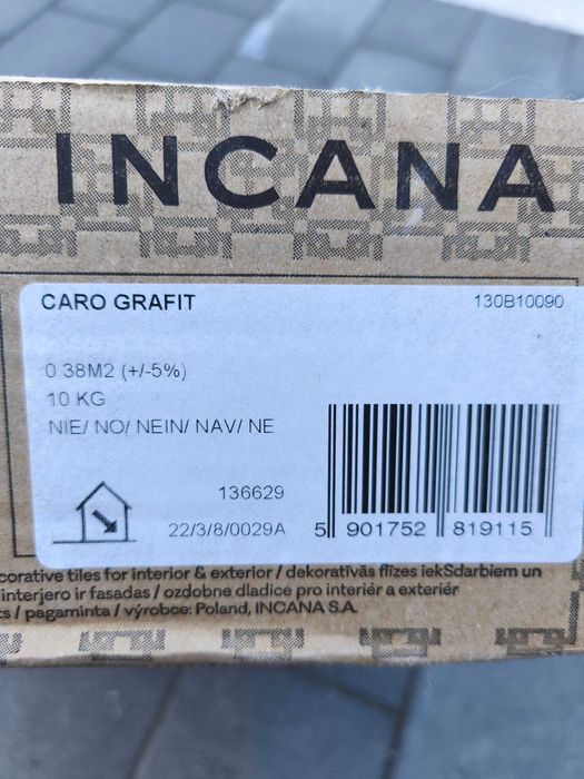 Kamień dekoracyjny betonowy Caro Grafit Incana