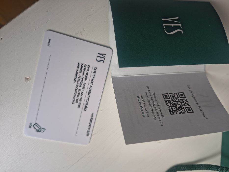 Naszyjnik złoty YES  z perłą słodkowodną
