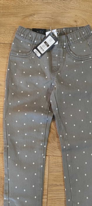 Nowe 134 140 Smyk H&M jegginsy jeans spodnie dla dziewczynki