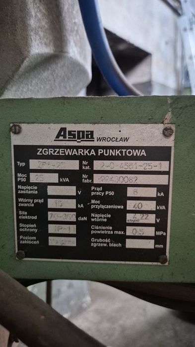 Zgrzewarka punktowa aspa wrocław