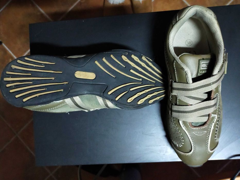 Sapatos Marca Casual Verdes Seco - Como Novos