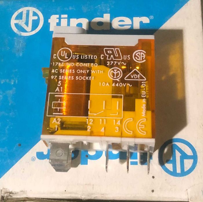 Mini Relé Industrial Finder 46.61 230V AC 16A (Ref. 46.61.8.230.0040)