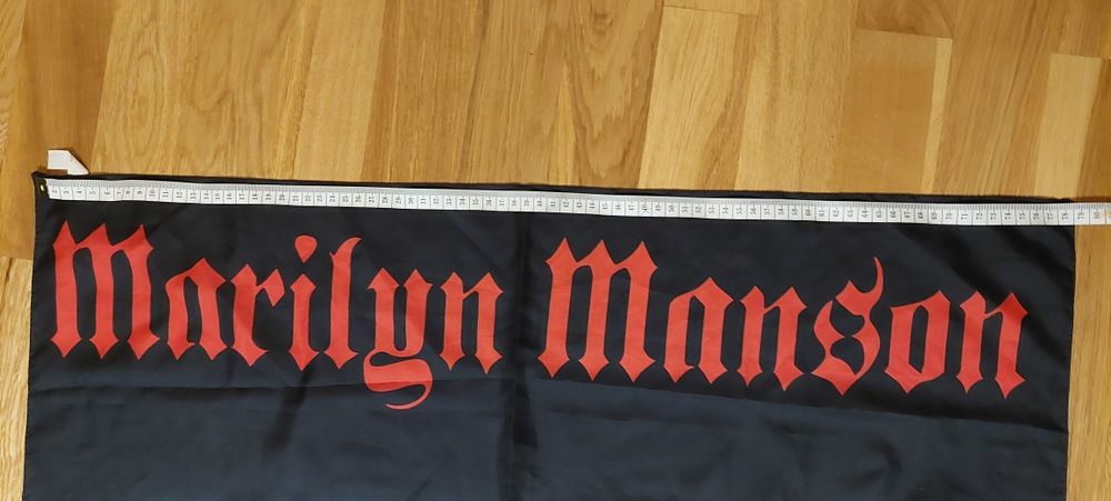 Bandeira Marilyn Manson Guns God and Goverment