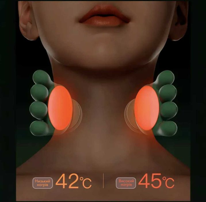 Професійний масажер для шиї та спини з підігрівом і 3 режими роботи