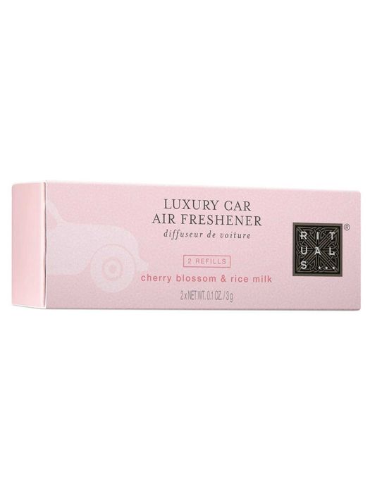 Rituals Cherry Blossom & Rice Milk Zapach do samochodu 2x3g + drewniane etui