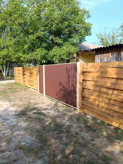 Дерев'яні паркани,забори огорожі