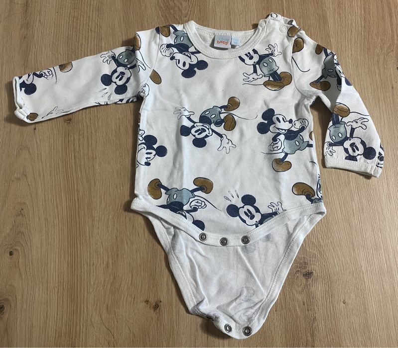 Komplet dwóch bodziaków Mickey Mouse rozm. 68