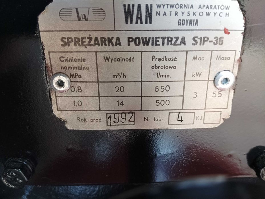 Kompresor Sprężarka WAN S1P-36