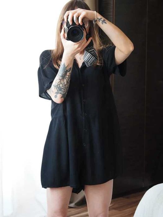 Krótki czarny kombinezon Missguided XS S