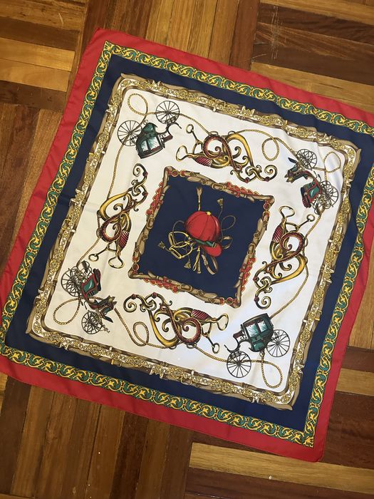 Платок накидка шарф шарфик под шелк большой стильный трендовый яркий