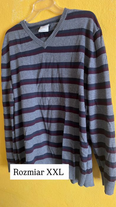 Sweter męski w paski