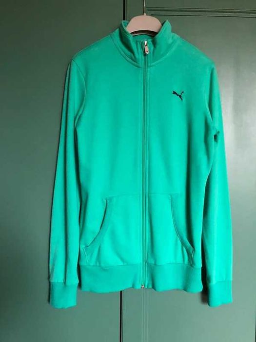 Puma zielona zasuwana bluza w rozm S.