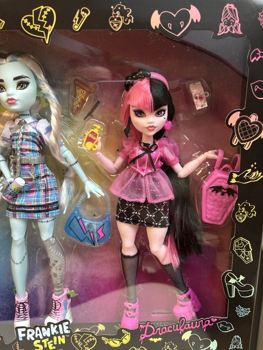 Lalki Monster High 3pak Frankie Draculaura Clawdeen
