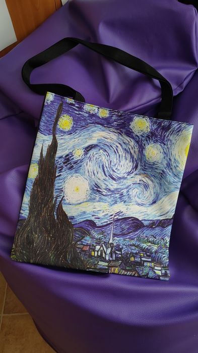 Piękna torba na ramię zakupy Gwieździsta Noc elegancka van Gogh Gogha