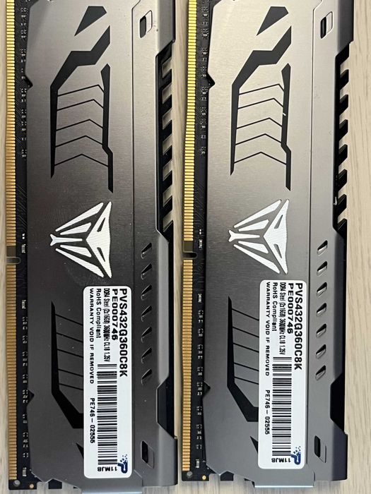 Patriot Viper Steel DDR4 3600MHz CL18 2x16gb 32gb