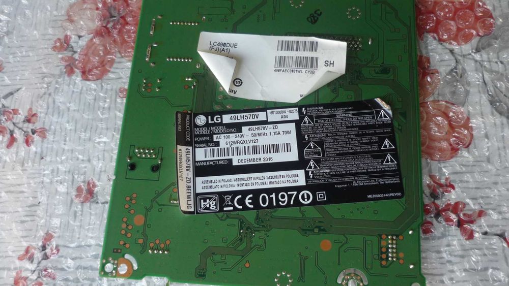 Płytę główna TV  LG 49LH570V
