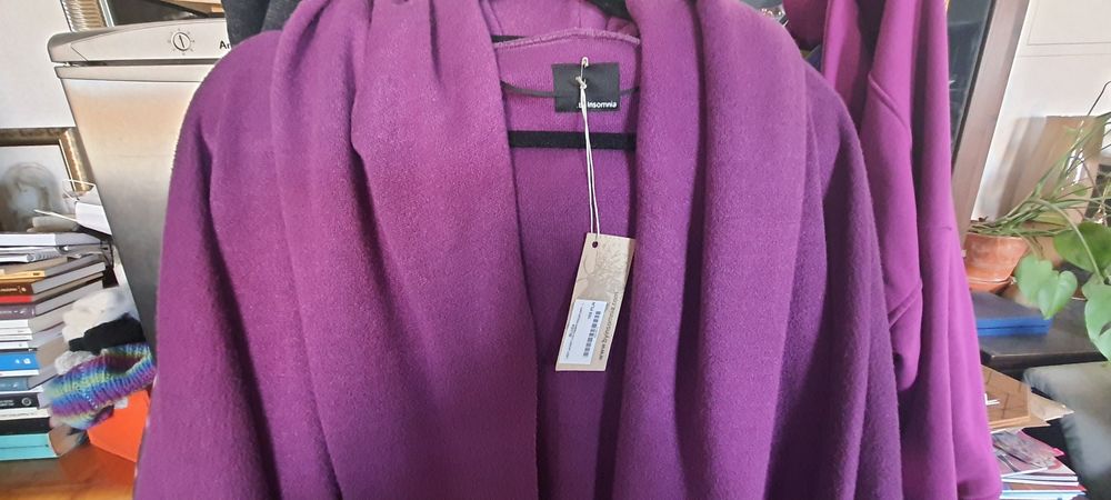 Kardigan by Insomnia Lizzy Jacket sweter grubsza dzianina fiolet. Nowy