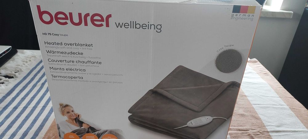 Beurer HD75 Cosy Taupe koc elektryczny 180 x 130 cm