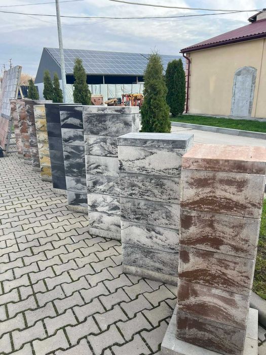 Блок модульний для огорожі; Блок бетонний гладкий; Блок Онікс;